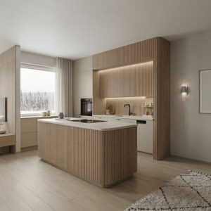 Rullattava pyöröpaneeli Vaalea Tammi 12x300x2400mm